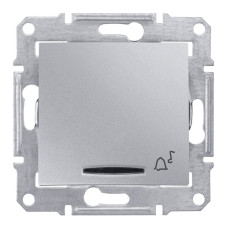 Выключатель кнопочный с синей подсветкой Звонок Schneider Electric Sedna 10A 250V SDN1700160