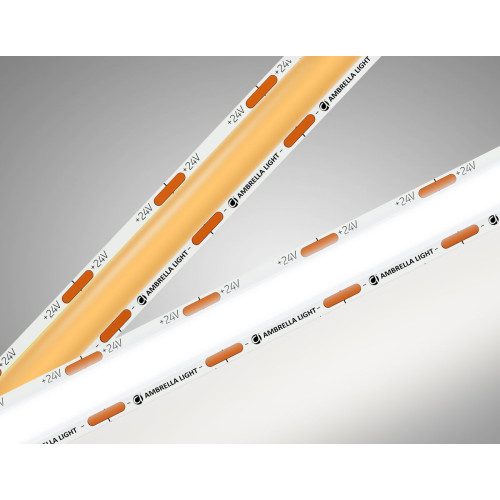 Светодиодная лента Ambrella Light Illumination COB 616Led/19W m/ 24V IP20 4500K/ 5m*12mm*2mm (2 конт.) GS4802