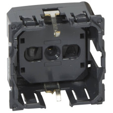 Розетка 2К+З Legrand Celiane 16A 230V с/з со шторками винтовой зажим немецкий стандарт 067161