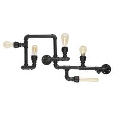Потолочная люстра Ideal Lux Plumber PL5 Nero 136707