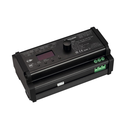 Диммер Arlight SMART-TRIAC-601-82-DIM-PD-DIN Black (230V, 6А, DALI, DMX512, 2.4G) (IARL, IP20 Пластик) 031113(1)