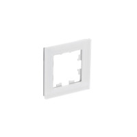 Рамка 1-ая Systeme Electric AtlasDesign Nature Натуральное стекло Белый ATN360101