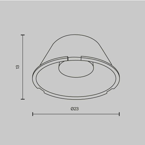Линза для светильников серии Mini 40° Maytoni Technical LensD25-40