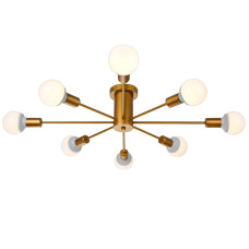 Люстра на штанге Natali Kovaltseva LOFT 75140/8C GOLD