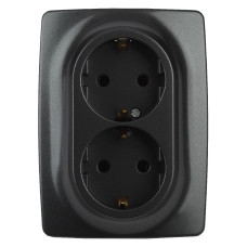 Розетка 2x2P+E Schuko Эра 12-2106-05 Б0031232