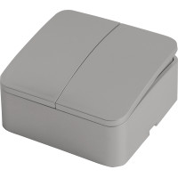 Выключатель двухклавишный Stekker София MSW10-20-03 49297