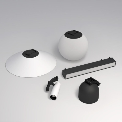 Трековый однофазный светильник Denkirs Belty spot DK5546-BW+BK