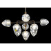 Подвесная люстра Delight Collection On the Rocks P68038L-9 gold