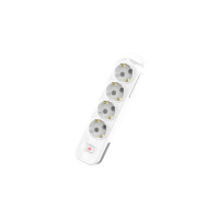 Колодка с/з 4вх с защитными шторками с включателем ELBI Myra 527-010200-402