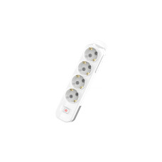 Колодка с/з 4вх с защитными шторками с включателем ELBI Myra 527-010200-402