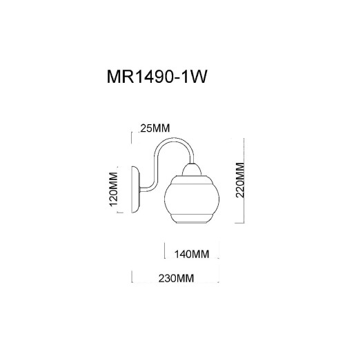 Бра MyFar Kris MR1490-1W