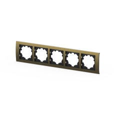 Рамка пятиместная ELBI Zena Platin 500-075800-250