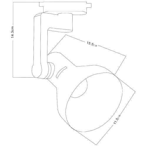 Трековый светильник Arte Lamp Nido A5106PL-1BK
