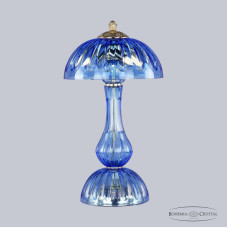 Настольная лампа Bohemia Ivele Crystal 1371L/3/25 G Aquamarine/M-1H