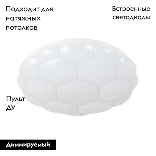Потолочный светодиодный светильник Arte Lamp Biscotti A2676PL-72WH