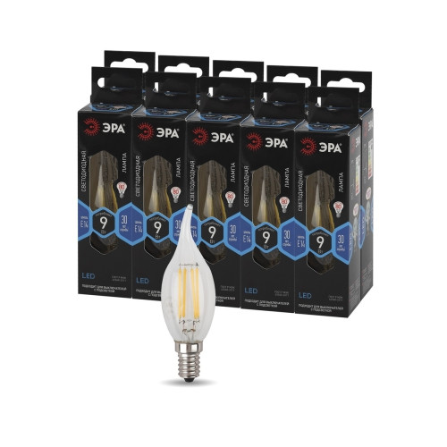Лампа светодиодная Эра E14 9W 4000K F-LED BXS-9W-840-E14 Б0047005