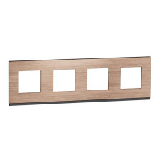 Рамка 4-постовая Schneider Electric Unica New NU600884