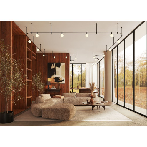 Трековый магнитный светильник Maytoni Luna TR208-1-5W3K-B