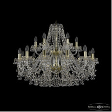 Подвесная люстра Bohemia Ivele Crystal 1409/12+6/300/2d G