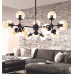 Люстра на штанге Lumina Deco Zodiak LDP 160-12 BK+TEA