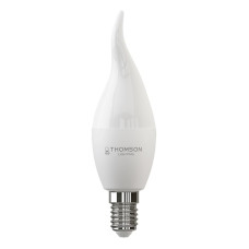 Лампа светодиодная Thomson E14 10W 6500K свеча на ветру матовая TH-B2313