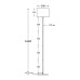Торшер Uniel UML-T521 E27 BLACK/BLACK UL-00012407