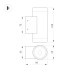 Уличный настенный светильник Arlight LGD-RAY-WALL-TWIN-R65-2x12W Warm3000 (GR, 6 deg, 230V) (IP65 Металл) 044231(1)