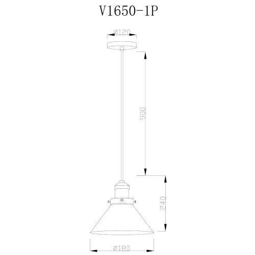 Подвесной светильник Moderli Single V1650-1P