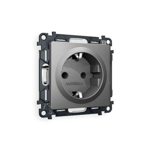 Комплект механизма розетки с/з со шторками Ambrella Volt Alfa MA657010