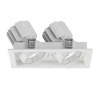 Встраиваемый карданный светильник Arlight MS-VORTEX-BUILT-S250x140-2x30W Warm3000 (WH-WH, 30 deg, 230V) (IP20 Металл) 057766