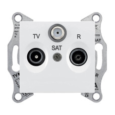 Розетка TV/R/SAT проходная Schneider Electric Sedna 8dB SDN3501221