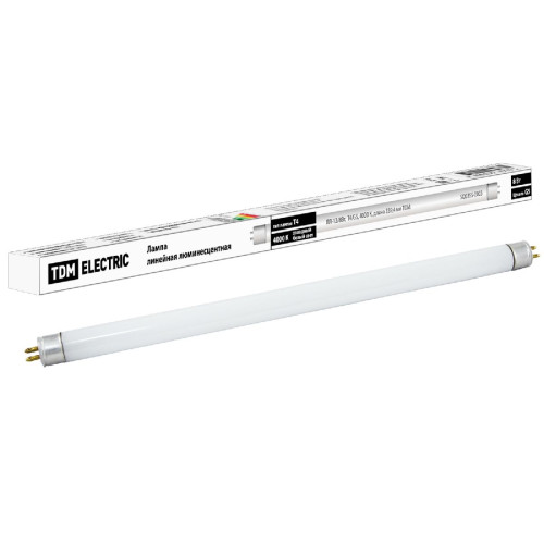 Лампа люминесцентная TDM Electric G5 8W 4000K белая SQ0355-0003