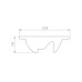 Экран асимметричный Arlight SL-LINE-W20-2500 (Пластик) 033746(1)