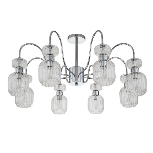 Люстра на штанге Escada Gloss 1141/8PL Chrome/Clear