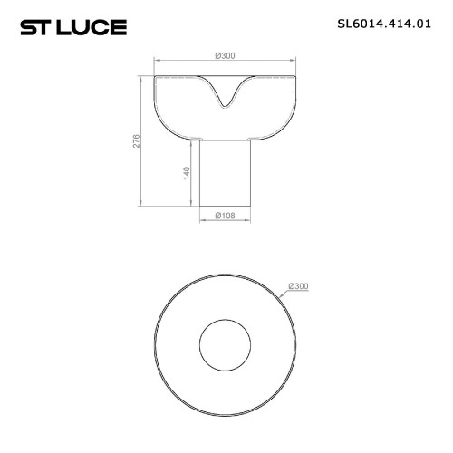 Настольная лампа ST Luce Ripple SL6014.414.01