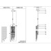 Подвесной светильник Lumien Hall Markellin LH0040/1P-NK-CL