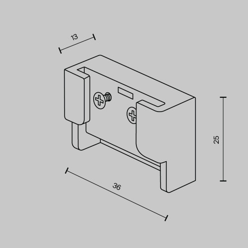Заглушка (2 шт.) Maytoni Pendant system Parity TRA130BECDuo-B
