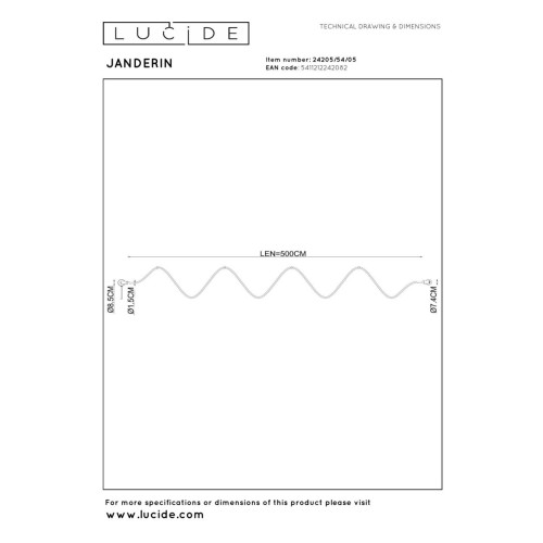 Настенный светильник Lucide Janderin 24205/54/05