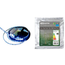 Светодиодная влагозащищенная лента TDM Electric 12В 2835 4,8Вт/м синий 5м IP65 SQ0331-0313