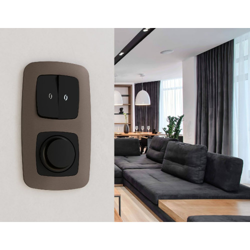 Рамка двухместная Ambrella Volt Ecta OF140632
