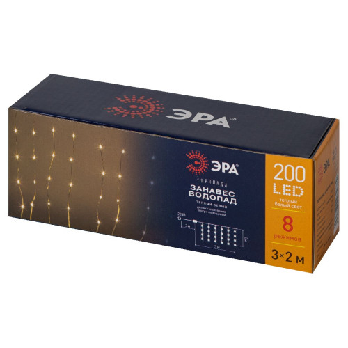 Светодиодная гирлянда Эра ENIN-200WL Б0060416