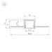 Алюминиевый профиль Arlight SL-LINIA16-FANTOM-2000 ANOD 049012