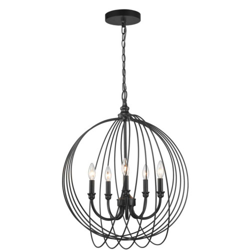 Подвесная люстра Toplight Dina TL1185H-05BK