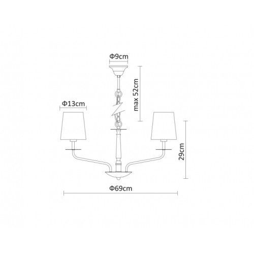 Подвесная люстра Arte Lamp A1048LM-8CC