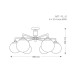Потолочная люстра Kutek Mood Artu Glass ART-PL-6 (N) G