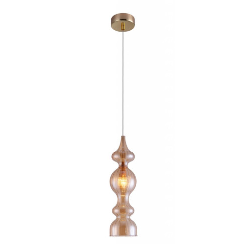 Подвесной светильник Crystal Lux Iris SP1 A Amber