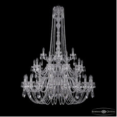Подвесная люстра Bohemia Ivele Crystal 1402/20+10+5/400/h-158/3d Ni