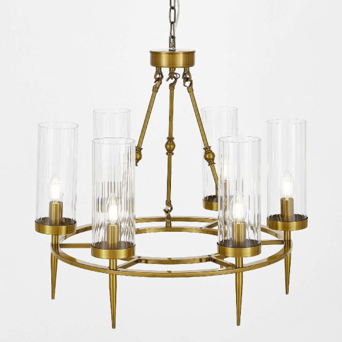 Подвесная люстра Lumina Deco Funneli LDP 6003-550 BK+F.GD