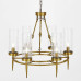 Подвесная люстра Lumina Deco Funneli LDP 6003-550 BK+F.GD