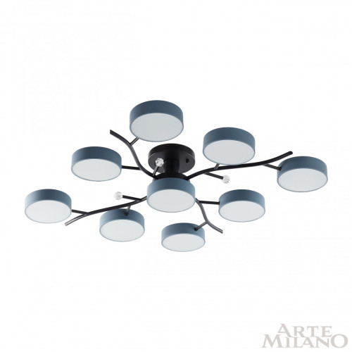 Потолочная люстра Arte Milano Ferrara 256606/8+1 Bk/Gr